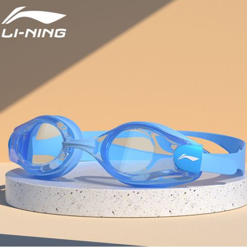Combo Kính Bơi Người Lớn LI-NING Chính Hãng Chống Nước, Chống Sương Mù, Chống Tia UV, Tặng Nút Bịt Tai & Cầu Mũi