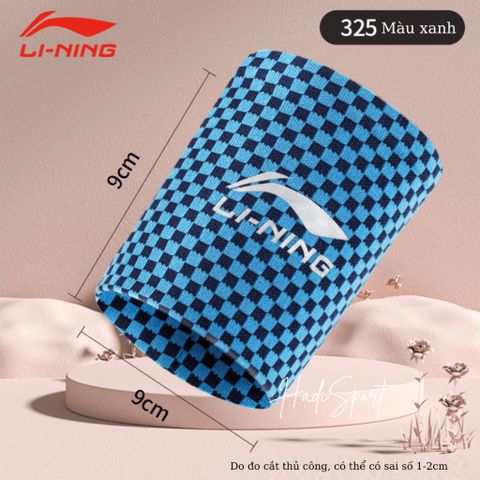 Băng Cổ Tay Lạnh Cao Cấp Lining - Khăn Lau Mồ Hôi Thể Thao Giúp Giảm Nhiệt Nhanh, Thấm Hút Tối Đa, Kích Thước 8*12cm