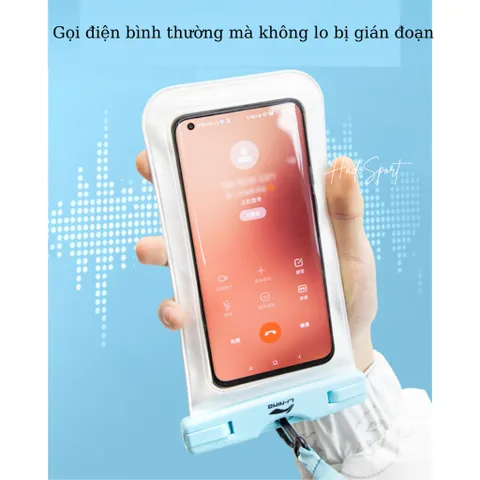Túi đựng điện thoại LI-NING chống nước dung tích lớn bảo vệ màn hình cảm ứng khi bơi lặn mã LNBR705 303295