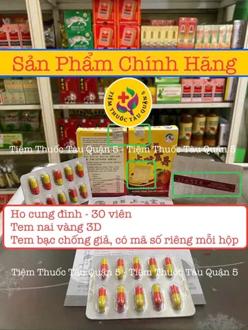 Hỗ Trợ Giảm Ho Cung Đình - Chỉ Khái Linh Đơn Hộp 30 Viên, Sản Phẩm Chính Hãng Từ Hongkong, Phù Hợp Cho Ho Suyễn Và Ho Đàm
