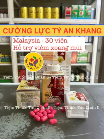 Viên Uống Cường Lực Tỷ An Khang - Hỗ Trợ Giảm Viêm Xoang, Viêm Mũi Dị Ứng, Hộp 34 Viên, Xuất Xứ Malaysia