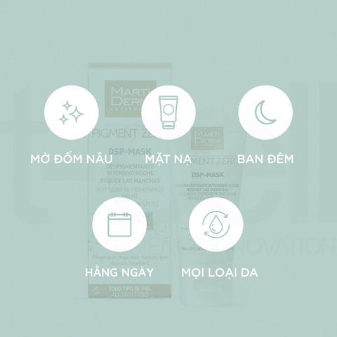 Mặt Nạ MartiDerm Pigment Zero DSP – Làm Sáng Da, Giảm Sắc Tố, Chống Oxy Hóa, Phù Hợp Cho Tất Cả Các Loại Da - 30ml