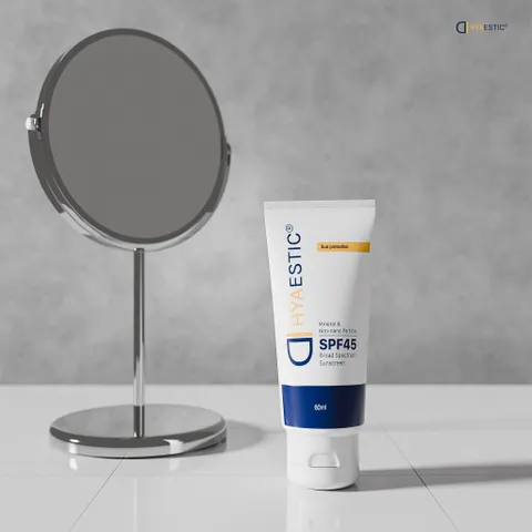Kem Chống Nắng Hyaestic Dưỡng Ẩm Khoáng SPF 45 Bảo Vệ Da Nhạy Cảm, Ngăn Tia UVA/UVB, Chống Lão Hóa Da