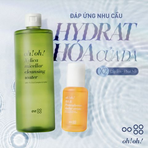 Nước Tẩy Trang Sạch Sâu & Dịu Nhẹ OH! OH! Xylica Micellar Cleansing Water 500ml - Dành cho Da Nhạy Cảm, Làm Sạch Dịu Nhẹ, Cấp Ẩm Tối Ưu