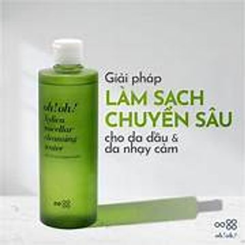 Nước Tẩy Trang Sạch Sâu & Dịu Nhẹ OH! OH! Xylica Micellar Cleansing Water 500ml - Dành cho Da Nhạy Cảm, Làm Sạch Dịu Nhẹ, Cấp Ẩm Tối Ưu