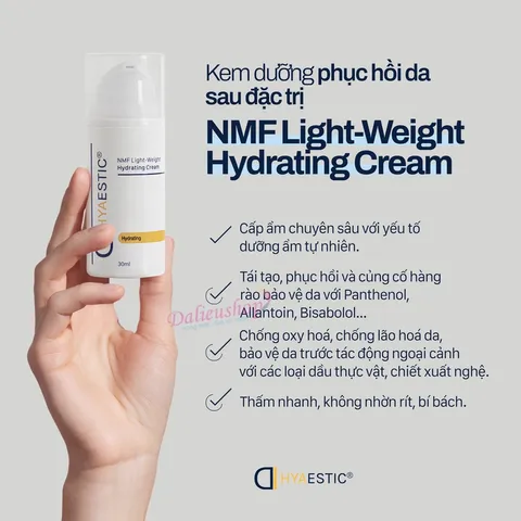 Kem Phục Hồi Da Hyaestic NMF - Dưỡng Ẩm, Tái Tạo Da Mềm Mại & Chống Lão Hóa, Giải Quyết Nếp Nhăn, Bảo Vệ Da