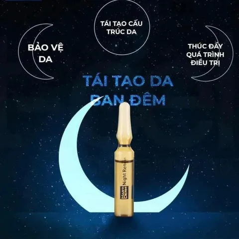 MartiDerm 30 Ống Tinh Chất Dưỡng Da Ban Đêm Chống Lão Hóa - Tái Tạo Và Phục Hồi Da Platinum Night Renew Ampoules