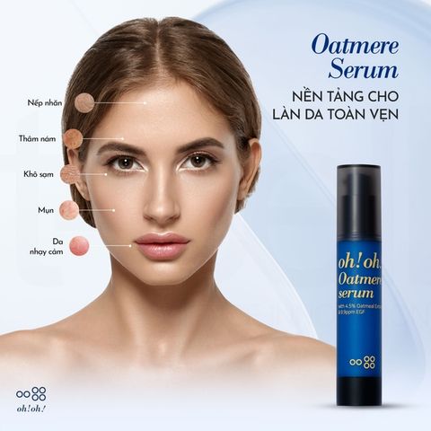 Tinh Chất Tế Bào Gốc OH! OH! Oatmere Serum 25ml – Phục Hồi, Dưỡng Sáng Da, Giảm Nếp Nhăn, Thích Hợp Da Nhạy Cảm, Hàn Quốc