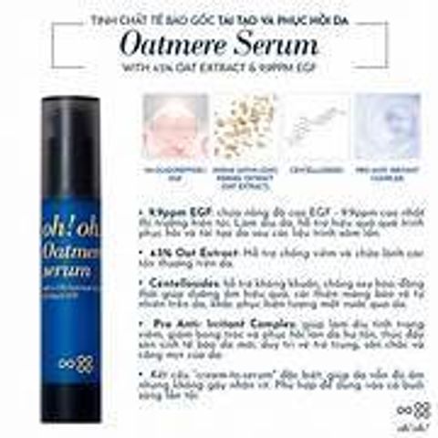 Tinh Chất Tế Bào Gốc OH! OH! Oatmere Serum 25ml – Phục Hồi, Dưỡng Sáng Da, Giảm Nếp Nhăn, Thích Hợp Da Nhạy Cảm, Hàn Quốc