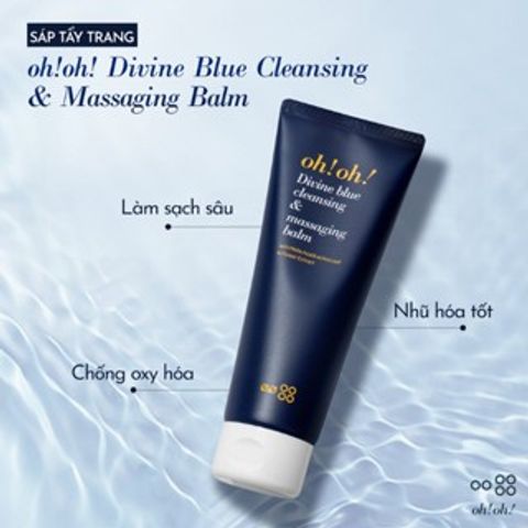 Sáp Tẩy Trang OH! OH! Divine Blue Cleansing & Massaging Balm 150ml - Làm Sạch Sâu, Dưỡng Ẩm, Giúp Da Mềm Mượt và Sáng Mịn