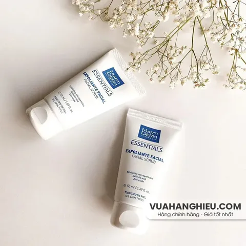 Martiderm Essentials Tẩy Tế Bào Chết Da Mặt 50ml - Làm Sáng Da & Sạch Sâu với Salicylic Acid, Phù Hợp với Mọi Loại Da