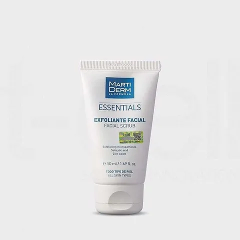 Martiderm Essentials Tẩy Tế Bào Chết Da Mặt 50ml - Làm Sáng Da & Sạch Sâu với Salicylic Acid, Phù Hợp với Mọi Loại Da