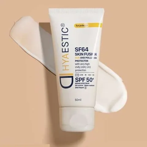 Kem Chống Nắng Hyaestic Skin Fusion SF64 SPF50+ - Bảo Vệ Da Tối Đa, Chống Ô Nhiễm và Ngừa Lão Hóa Da 50ml
