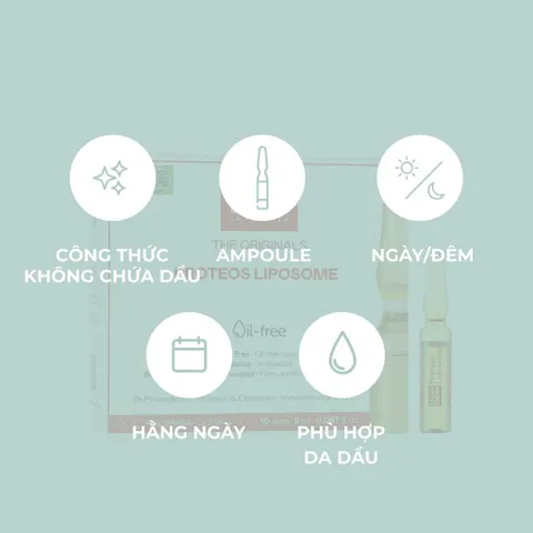 Tinh Chất Martiderm The Originals Proteos Liposome 30 Amoules - Chống Oxy Hóa, Cấp Ẩm, Giảm Nhờn và Mụn cho Da Nhạy Cảm