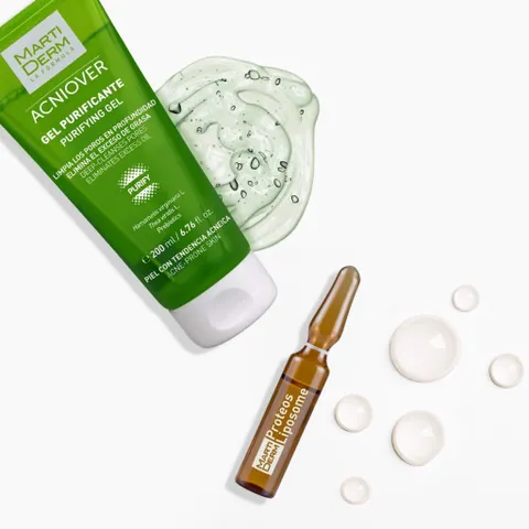 Martiderm Acniover Gel Rửa Mặt Cho Da Dầu & Mụn 200ml - Dưỡng Ẩm Sâu, Chống Oxy Hoá, Se Khít Lỗ Chân Lông, Chính Hãng