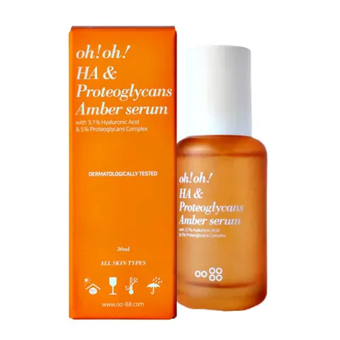 Tinh Chất Dưỡng Ẩm Oh! Oh! HA & Proteoglycans Amber Serum 30ml - Căng Mướt, Săn Chắc Da Cho Mọi Loại Da