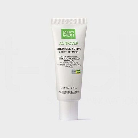 MartiDerm Acniover Active Cremigel 40ml - Kem Dưỡng Da Giảm Nhờn, Trị Mụn, Se Khít Lỗ Chân Lông cho Da dầu Mụn