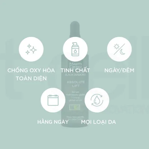 Tinh Chất Chống Oxy Hóa MartiDerm Black Diamond Ultimate Antiox Serum 30ml – Ngừa Lão Hóa, Sáng Mịn Da, Dưỡng Ẩm Từ Gốc