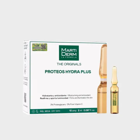 MartiDerm Proteos Hydra Plus 30 Ampoules - Tinh Chất Dưỡng Ẩm Chuyên Sâu, Làm Săn Chắc Da, Ngừa Lão Hóa Cho Da Khô