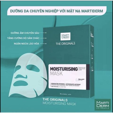 Mặt Nạ Dưỡng Ẩm MartiDerm The Originals 10M - Chuyên Sâu, Phục Hồi & Làm Dịu Da – Chứa Hyaluronic Acid và Coenzyme Q10