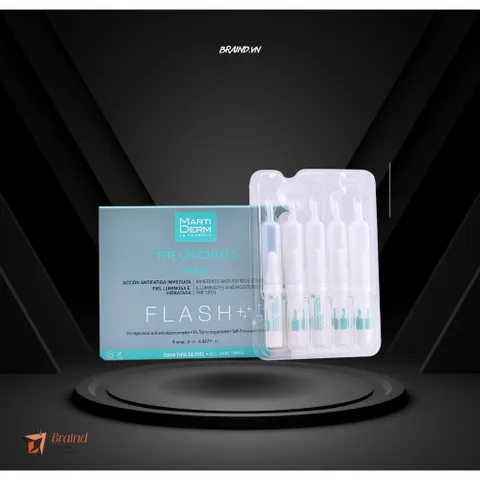MartiDerm The Originals Flash 5 Ampoules - Tinh Chất Dưỡng Ẩm, Làm Sáng Da, Chống Mệt Mỏi, Phù Hợp Mọi Loại Da