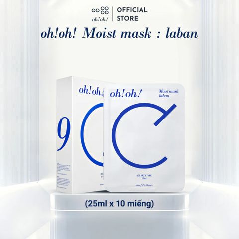 Mặt Nạ Oh! Oh! Moist 10 Miếng - Cấp Ẩm Tức Thì, Dưỡng Mềm Mượt, Phù Hợp Mọi Loại Da, Hyaluronic Acid, Chăm Sóc Da Cao Cấp Hàn Quốc
