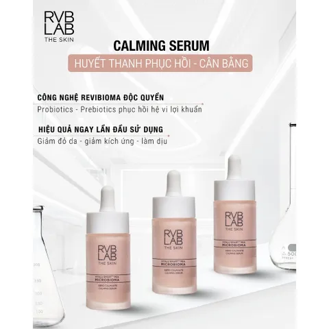 RVB LAB THE SKIN Huyết Thanh Làm Dịu Da Nhạy Cảm - Cân Bằng, Phục Hồi, Giảm Sưng Đỏ, Tổn Thương Corticoid 30ml