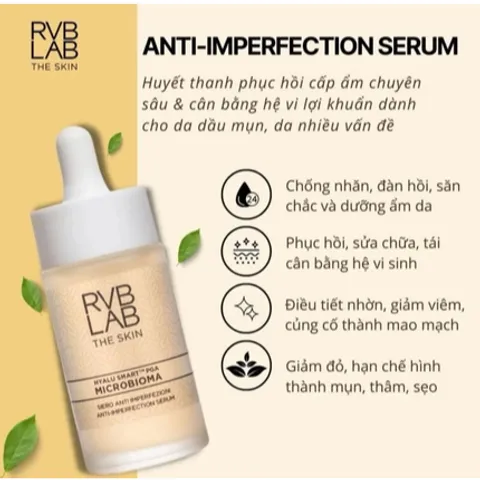 Tinh Chất Cân Bằng Da Mụn RVB LAB THE SKIN 30ml - Serum Giảm Sưng Đỏ, Kiểm Soát Dầu, Thu Nhỏ Lỗ Chân Lông, Phù Hợp Da Nhạy Cảm