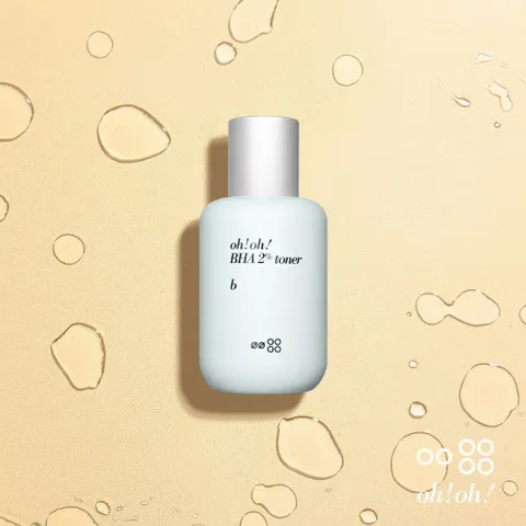 Nước Hoa Hồng OH! OH! BHA 2% 75ml - Tẩy Tế Bào Chết, Làm Sạch Sâu, Giảm Mụn, Dưỡng Da Sáng Mịn Chuyên Dụng Cho Da Dầu Mụn