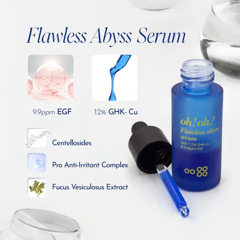 Tinh Chất OH! OH! Flawless Abyss Serum 20ml – Tái Tạo Da, Giảm Sẹo, Chống Lão Hóa, Kiểm Soát Dầu, Làm Dịu Da Nhạy Cảm