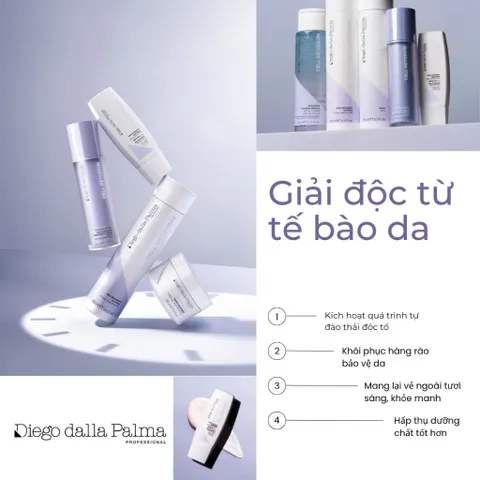 DIEGO DALLA PALMA CELL DETOXIUM – Tẩy Tế Bào Chết Enzyme Dịu Nhẹ, Thải Độc, Làm Sáng Da, Phù Hợp Mọi Loại Da