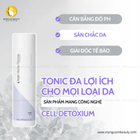 Toner Cân Bằng Độ pH DIEGO DALLA PALMA CELL DETOXIUM – Nước Thần Hồi Sinh Da, Cấp Ẩm, Phục Hồi Làn Da Xỉn Màu, Duy Trì Độ Ẩm Mềm Mượt