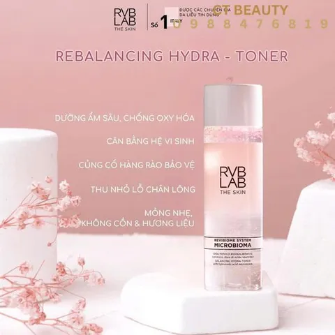 RVB LAB THE SKIN Rebalancing Hydra-Toner 200ml - Toner Cân Bằng Lợi Khuẩn, Cấp Ẩm Sâu, Dưỡng Da Mịn Màng, Tươi Mát