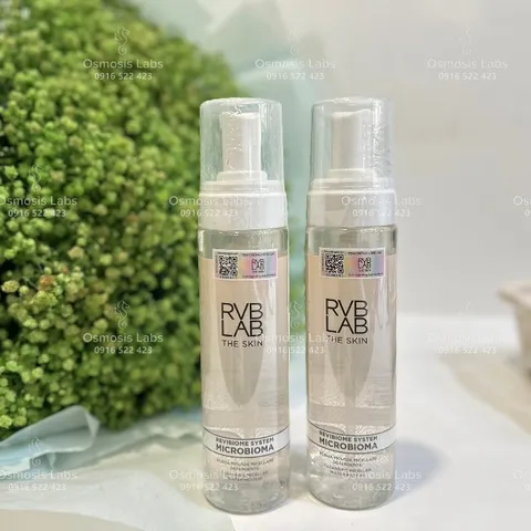 RVB LAB THE SKIN Bọt Làm Sạch 2in1 Micellar Water Mousse 225ml - Tẩy Trang, Dưỡng Ẩm, Cân Bằng Lợi Khuẩn Da