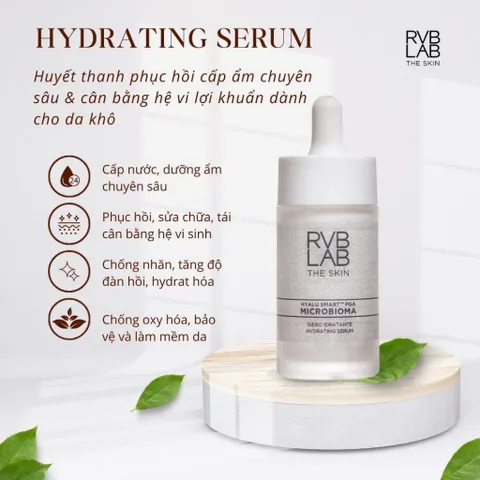 Huyết Thanh Cấp Ẩm RVB LAB THE SKIN 30ml - Serum Chuyên Sâu Phục Hồi Da Khô, Cung Cấp Độ Ẩm & Chống Lão Hóa
