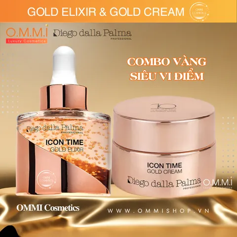 Serum Vàng Diego Dalla Palma Icon Time Gold Elixir - Chống Lão Hóa, Cung Cấp Độ Ẩm Cho Da Sáng Khỏe, Dành Cho Mọi Loại Da