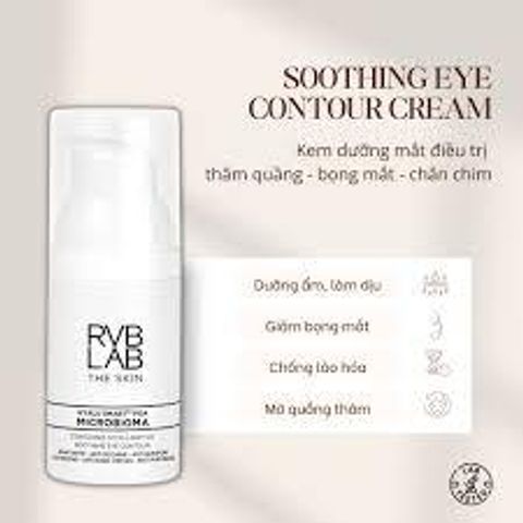 Kem Mắt Giảm Thâm Quầng RVB LAB THE SKIN 15ml - Dưỡng Ẩm, Giảm Bọng Mắt & Chân Chim, Chống Lão Hóa Da Vùng Mắt