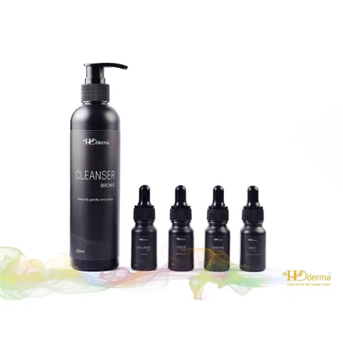 Dung Dịch Vệ Sinh Sát Khuẩn HD Derma Brows Cleanser - Chăm Sóc Môi, Mày Trong Phun Xăm Thẩm Mỹ, Làm Sạch An Toàn, Giữ Màu Tốt