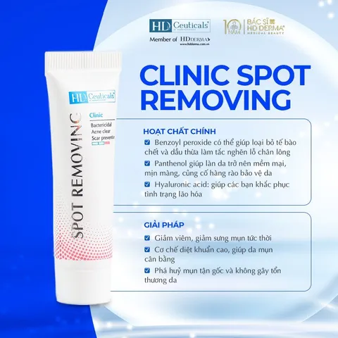 Gel Chấm Mụn HD Derma Ceuticals - Giảm Sưng, Giảm Đỏ, Đánh Bật Mụn Cứng Đầu, Phù Hợp Cho Da Nhờn