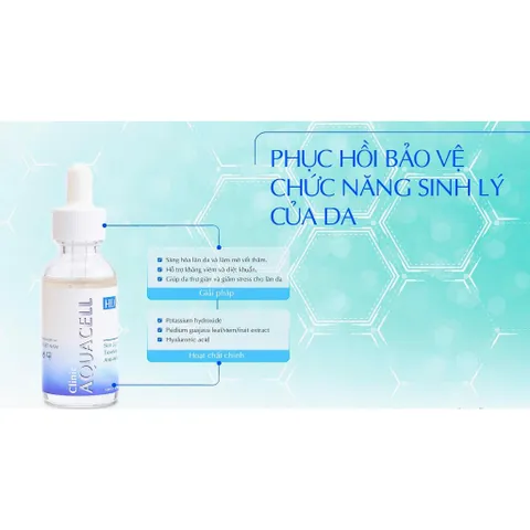 Nước Thần HD DERMA AQUACELL - Phục Hồi Trắng Sáng Da Nhạy Cảm, Cấp Ẩm Chuyên Sâu, Ngăn Ngừa Lão Hóa