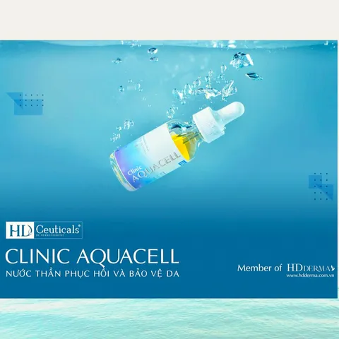 Nước Thần HD DERMA AQUACELL - Phục Hồi Trắng Sáng Da Nhạy Cảm, Cấp Ẩm Chuyên Sâu, Ngăn Ngừa Lão Hóa