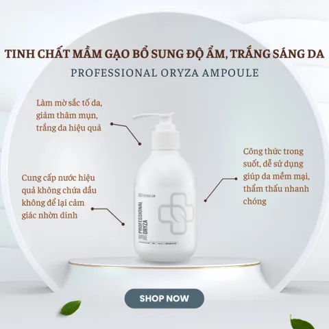 Tinh Chất Mầm Gạo HD Derma Professional Oryza Ampoule - 250ML Cung Cấp Độ Ẩm, Làm Trắng Sáng Da, Chăm Sóc Da Cao Cấp