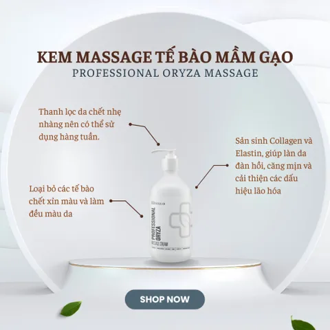 Dầu Massage Chuyên Nghiệp HD Derma Oryza 500ml - Thư Giãn Làn Da, Kích Thích Tuần Hoàn Máu và Tăng Độ Đàn Hồi