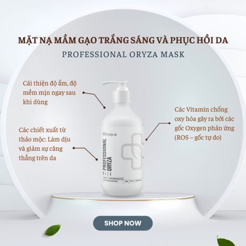 Mặt Nạ Mầm Gạo Trắng Sáng HD Derma 500ml - Phục Hồi Da Hiệu Quả, Cải Thiện Độ Ẩm & Làm Dịu Da