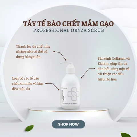 Tẩy Da Chết HD Derma Oryza 250ml - Mềm Mại, Trắng Sáng Làn Da Từ Mầm Gạo và Axit Mandelic, Chăm Sóc Da Mặt Hiệu Quả