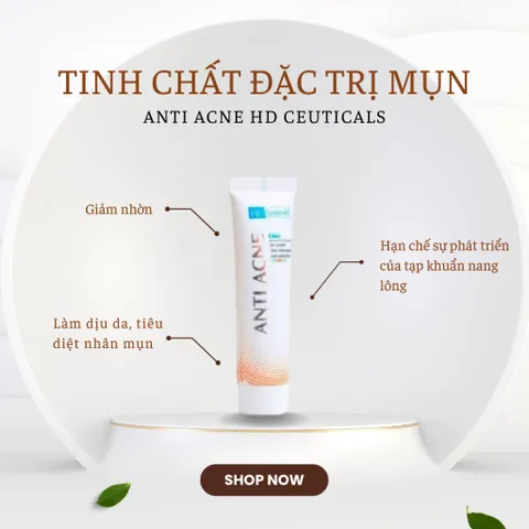 GEL CHẤM MỤN HD DERMA HD CEUTICALS - Kiểm Soát Bã Nhờn, Giảm Mụn Trứng Cá, Làm Dịu Da, Chống Viêm, Chống Oxy Hóa