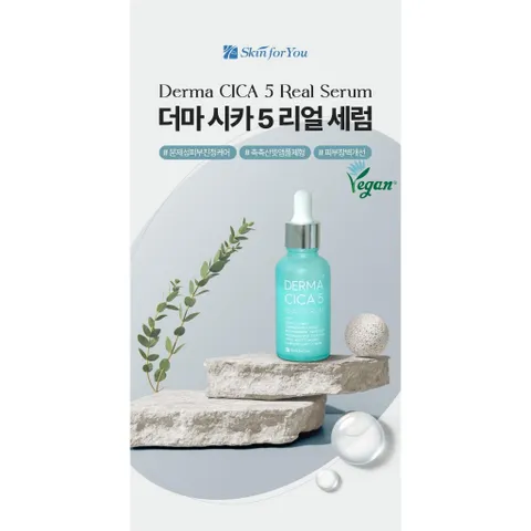 Serum Làm Trắng và Ngăn Ngừa Nếp Nhăn Derma Cica 5 Hàn Quốc - Dưỡng Da Sáng Mịn, Cung Cấp Độ Ẩm, Ngừa Lão Hóa