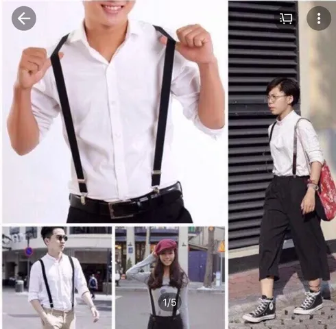 Dây Đai Quần Chữ Y Lưng Cao Co Giãn Phong Cách Vintage Cho Nam - Thời Trang Năng Động Cho Mọi Lứa Tuổi