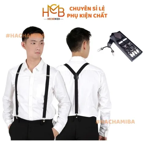 Dây Đai Quần Chữ Y Lưng Cao Co Giãn Phong Cách Vintage Cho Nam - Thời Trang Năng Động Cho Mọi Lứa Tuổi