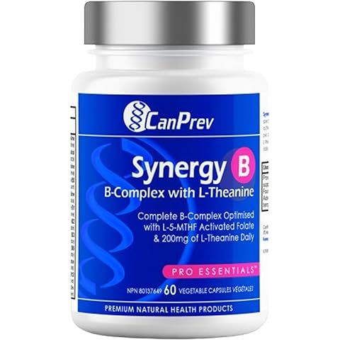 Viên uống Synergy B B-Complex với L-Theanine Canprev 60 viên - Hỗ trợ sức khỏe thần kinh và tăng cường năng lượng tự nhiên